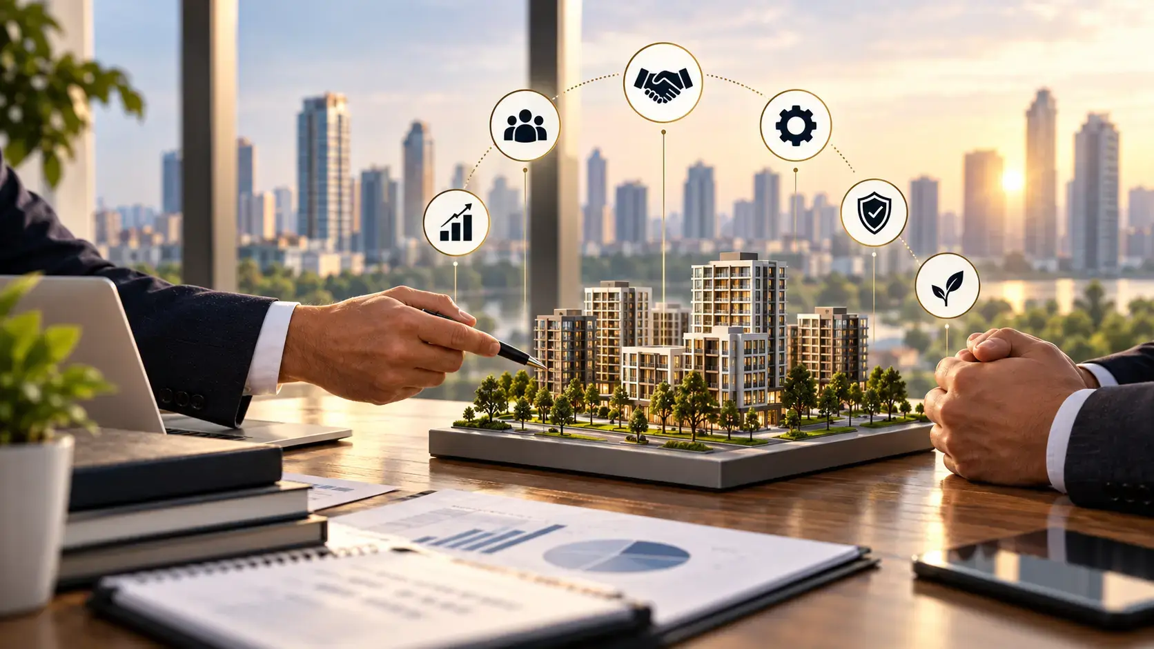 Real estate investment company helping investors evaluate opportunities and partnerships