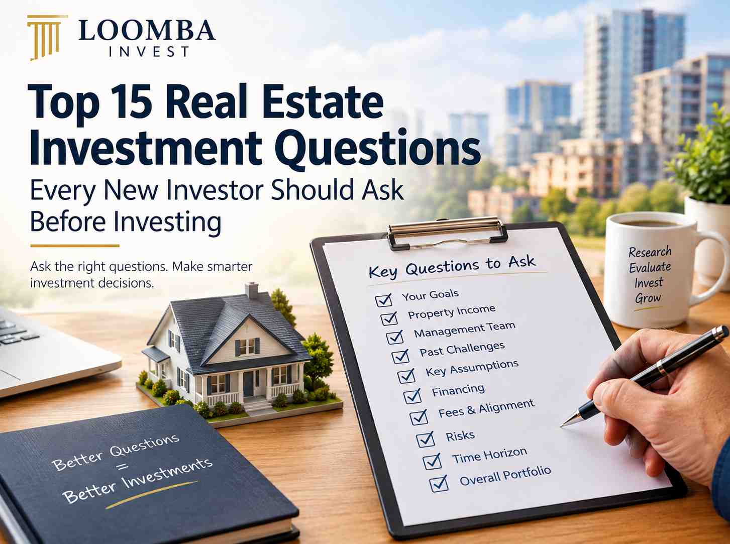 Real estate investment questions for new investors before investing